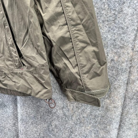 LL bean Jacket Men Large Green Sweater Outdoors Polyester Full Zip Parka Nylon - Picture 4 of 14